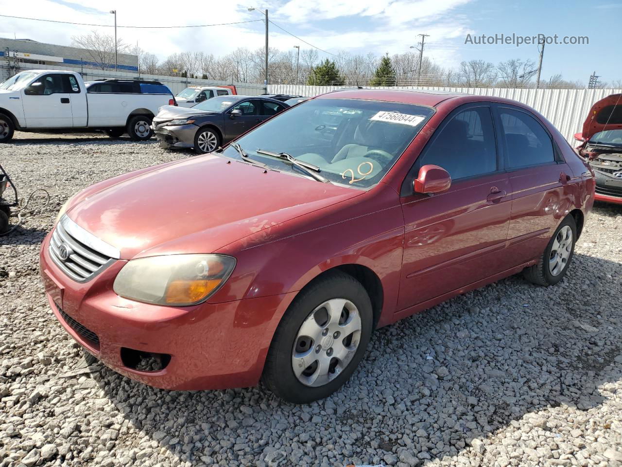 2009 Kia Spectra Ex Red vin: KNAFE221695627568