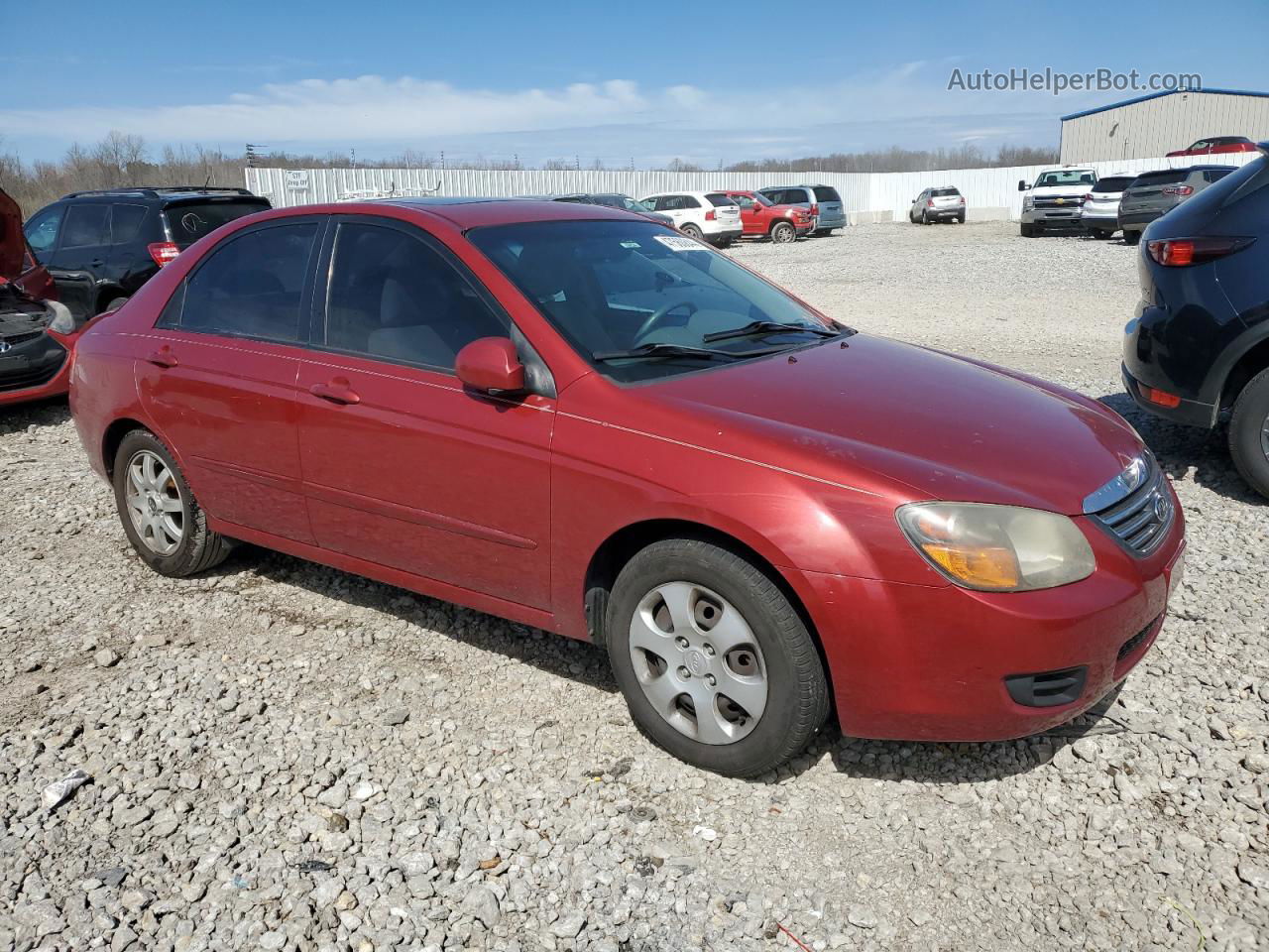 2009 Kia Spectra Ex Red vin: KNAFE221695627568