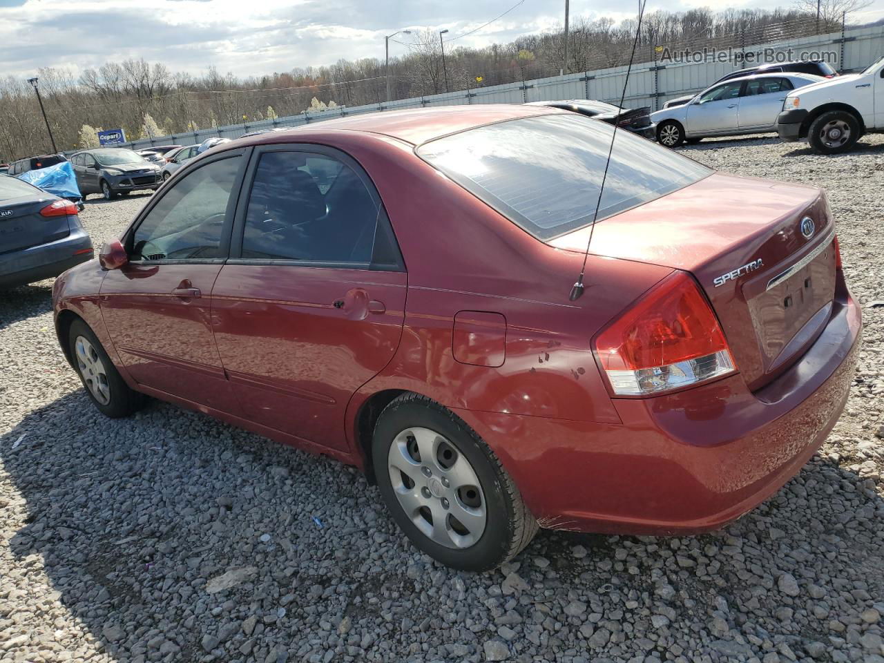 2009 Kia Spectra Ex Red vin: KNAFE221695627568