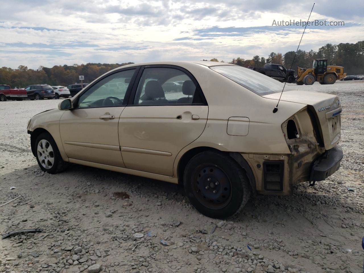 2009 Kia Spectra Ex Beige vin: KNAFE221695655709