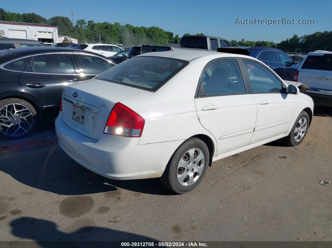 2009 Kia Spectra Ex White vin: KNAFE221795654455