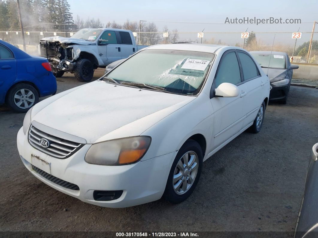 2009 Kia Spectra Ex White vin: KNAFE221795659395