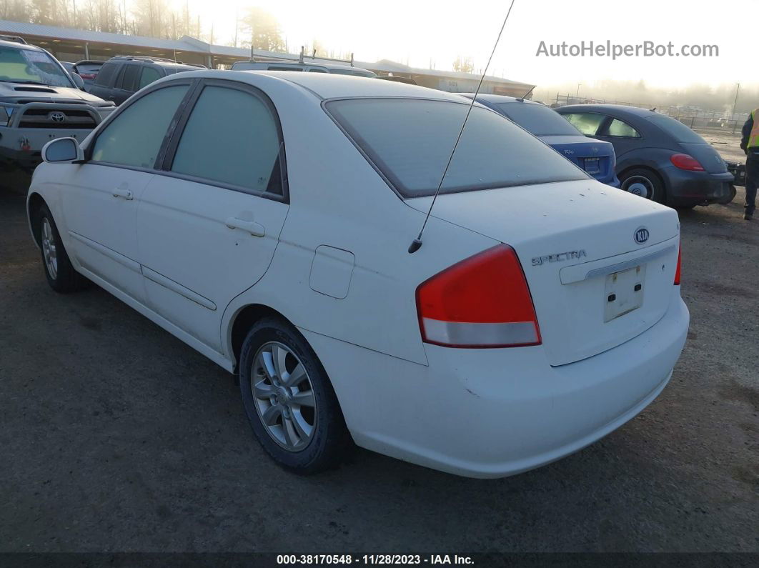 2009 Kia Spectra Ex White vin: KNAFE221795659395