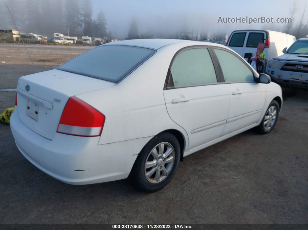 2009 Kia Spectra Ex White vin: KNAFE221795659395