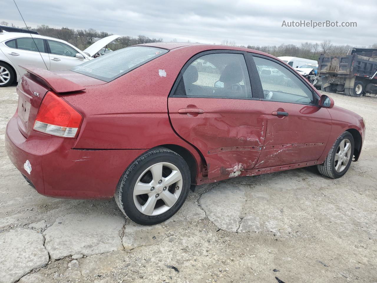 2009 Kia Spectra Ex Red vin: KNAFE221895027070