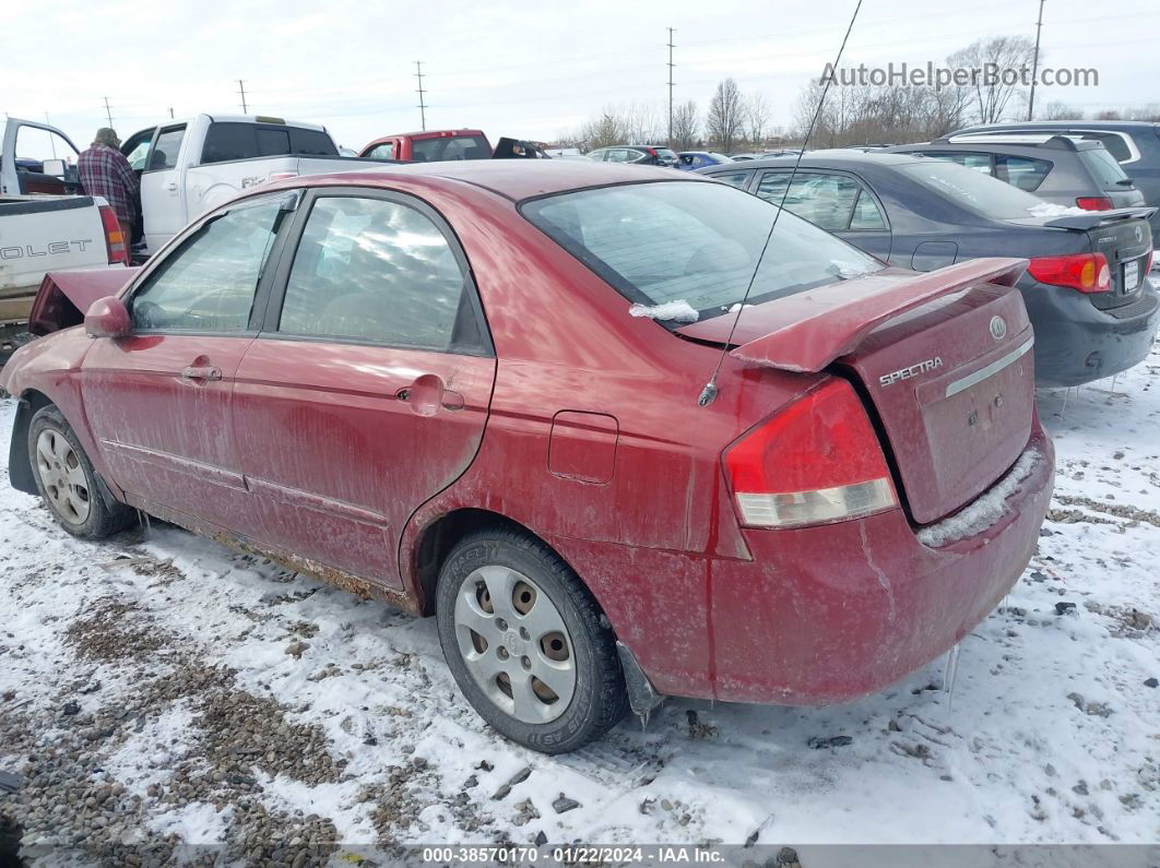 2009 Kia Spectra Ex Red vin: KNAFE221895616989