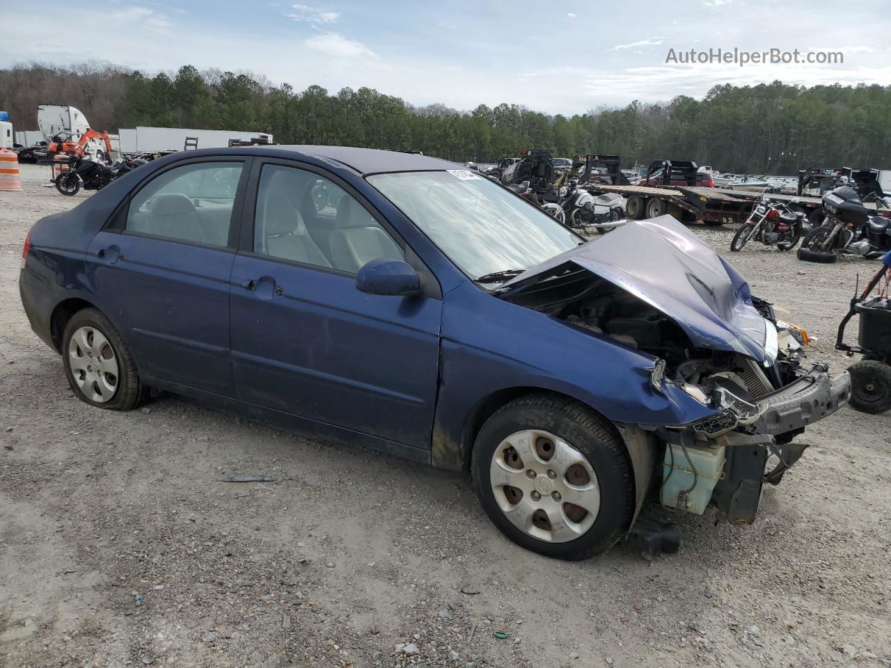 2009 Kia Spectra Ex Blue vin: KNAFE221895627992