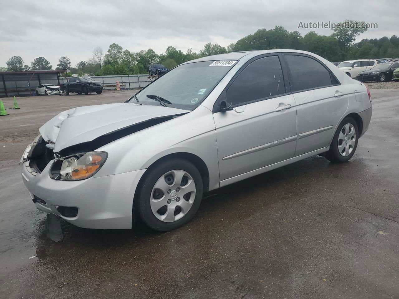 2009 Kia Spectra Ex Silver vin: KNAFE221895647112