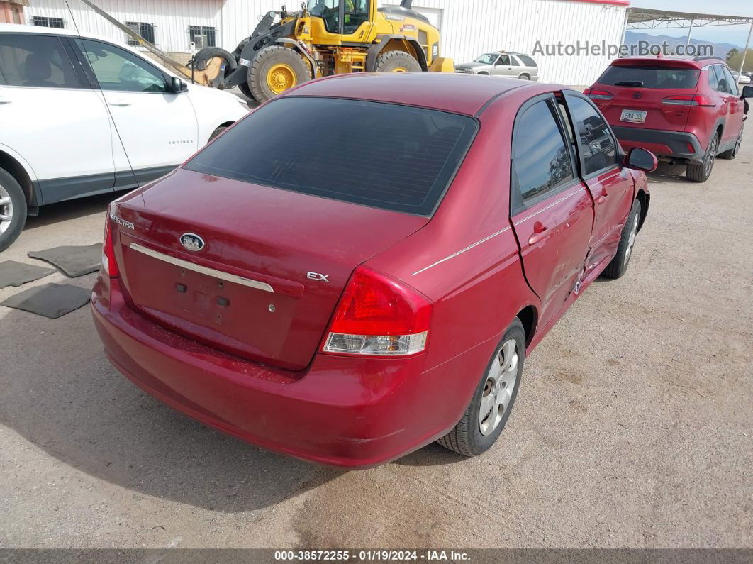 2009 Kia Spectra Ex Red vin: KNAFE221895658370