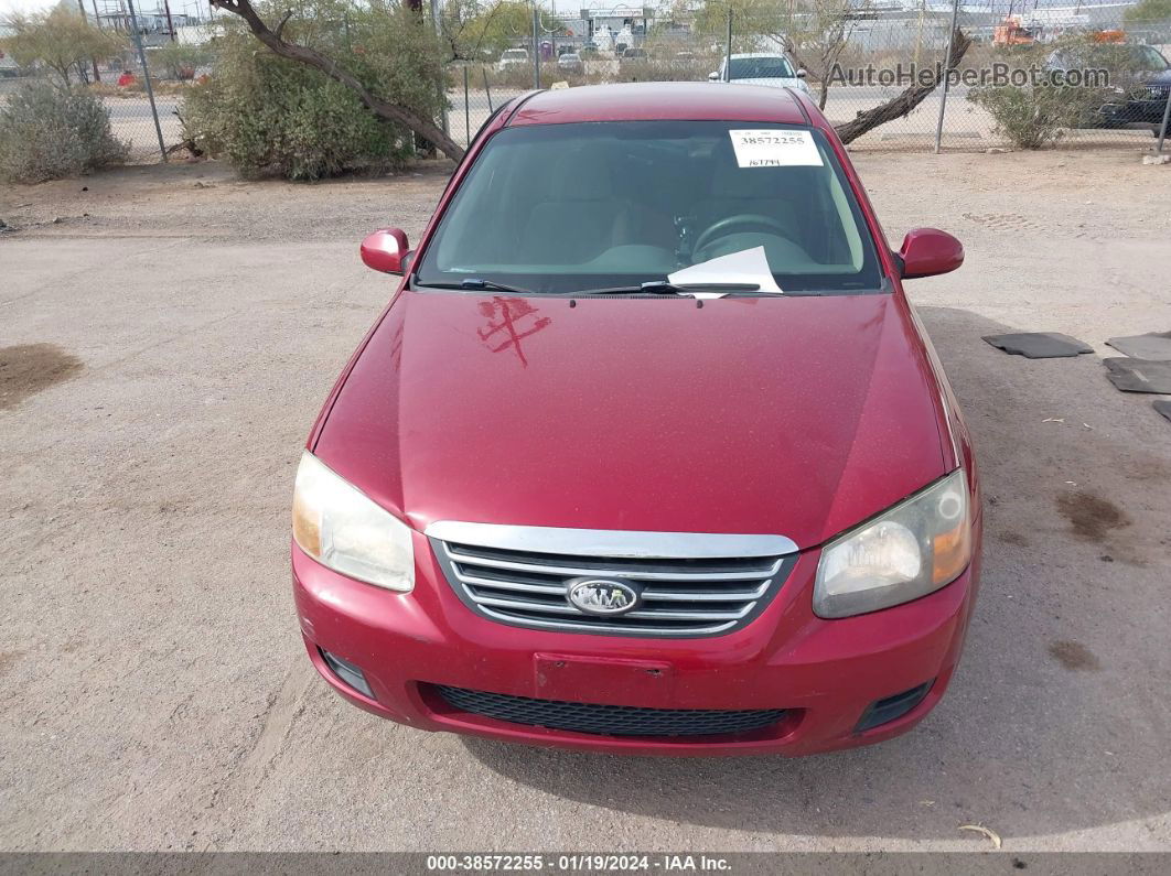 2009 Kia Spectra Ex Red vin: KNAFE221895658370