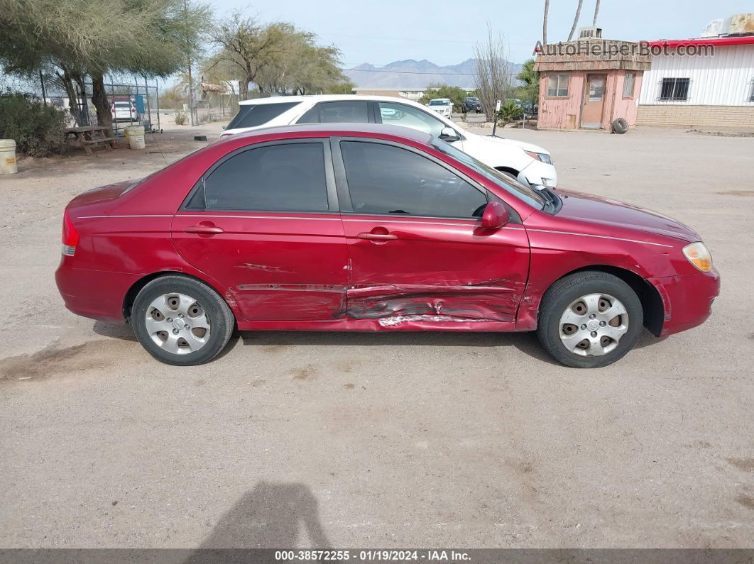 2009 Kia Spectra Ex Red vin: KNAFE221895658370