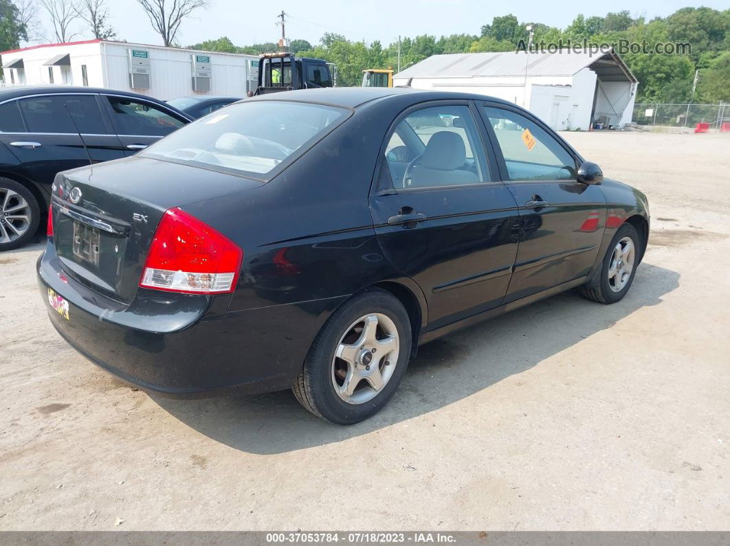 2009 Kia Spectra Ex Черный vin: KNAFE221895661835