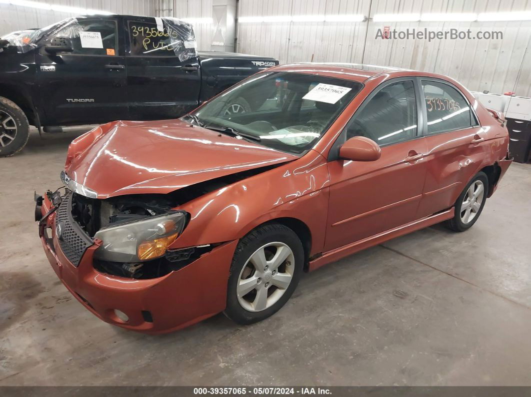 2009 Kia Spectra Sx Orange vin: KNAFE221995022699