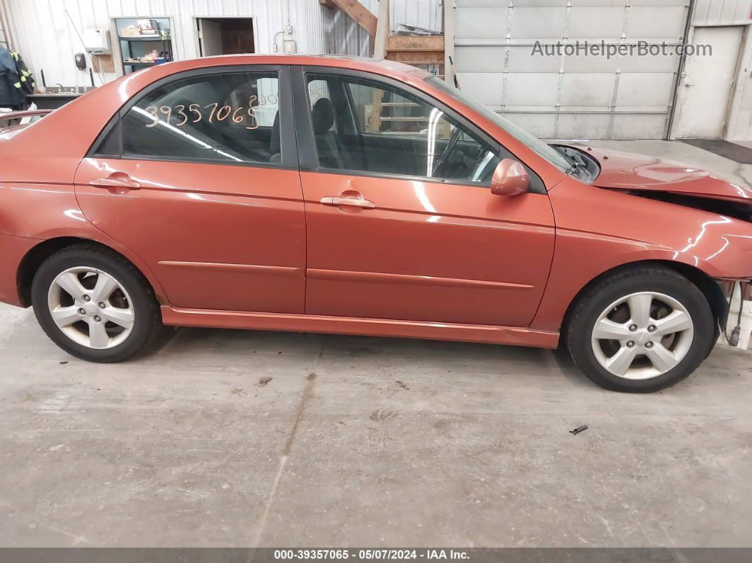 2009 Kia Spectra Sx Orange vin: KNAFE221995022699