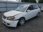 2009 Kia Spectra Ex White vin: KNAFE221X95625869