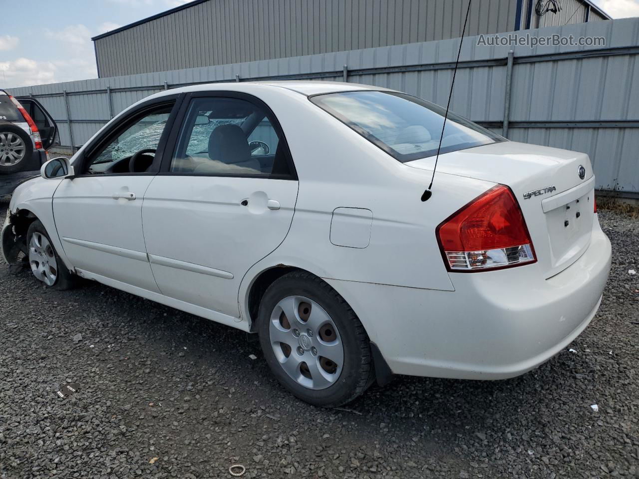 2009 Kia Spectra Ex White vin: KNAFE221X95625869