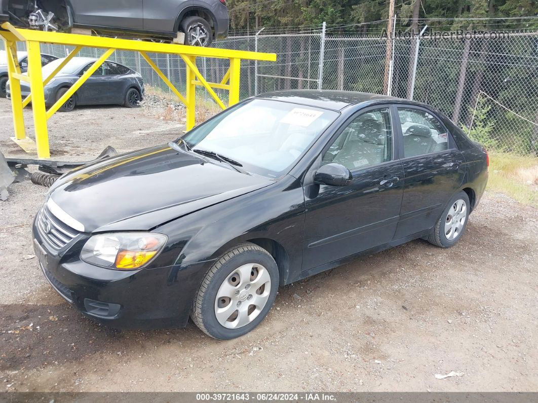 2009 Kia Spectra Lx Black vin: KNAFE221X95631641