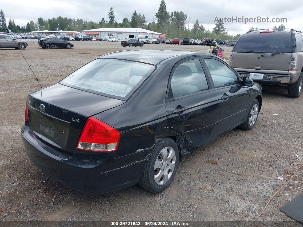 2009 Kia Spectra Lx Black vin: KNAFE221X95631641