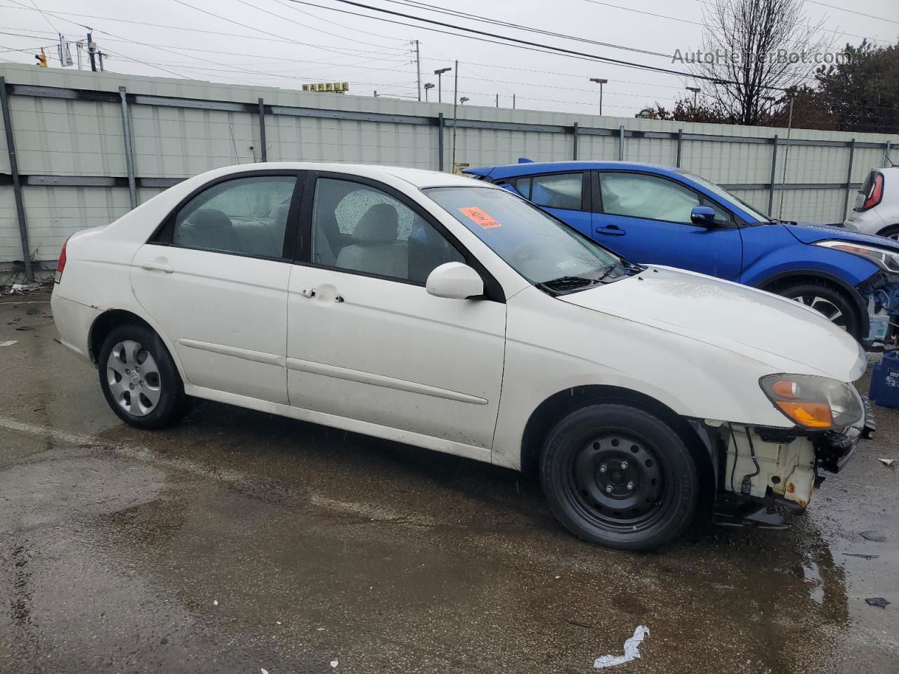 2009 Kia Spectra Ex White vin: KNAFE221X95654370