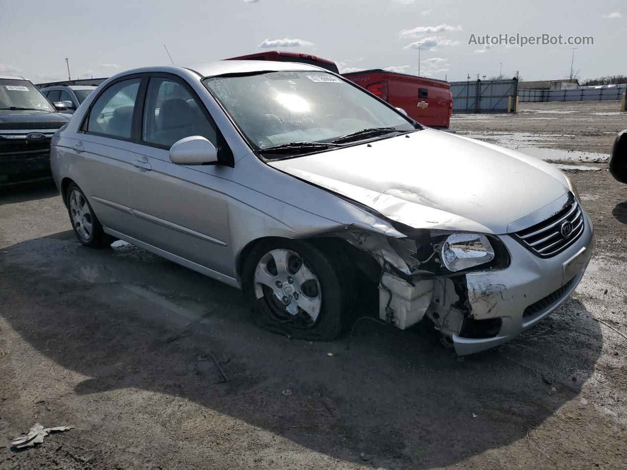 2009 Kia Spectra Ex Silver vin: KNAFE221X95657544