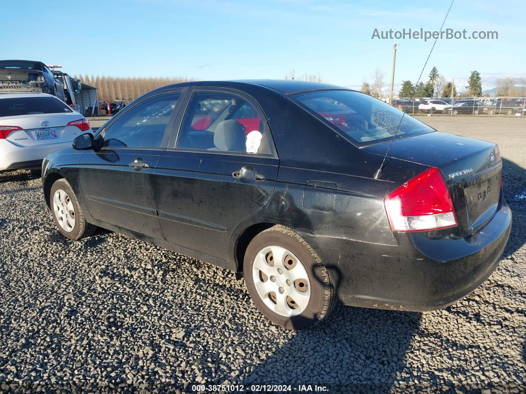 2009 Kia Spectra Lx Black vin: KNAFE222095612489