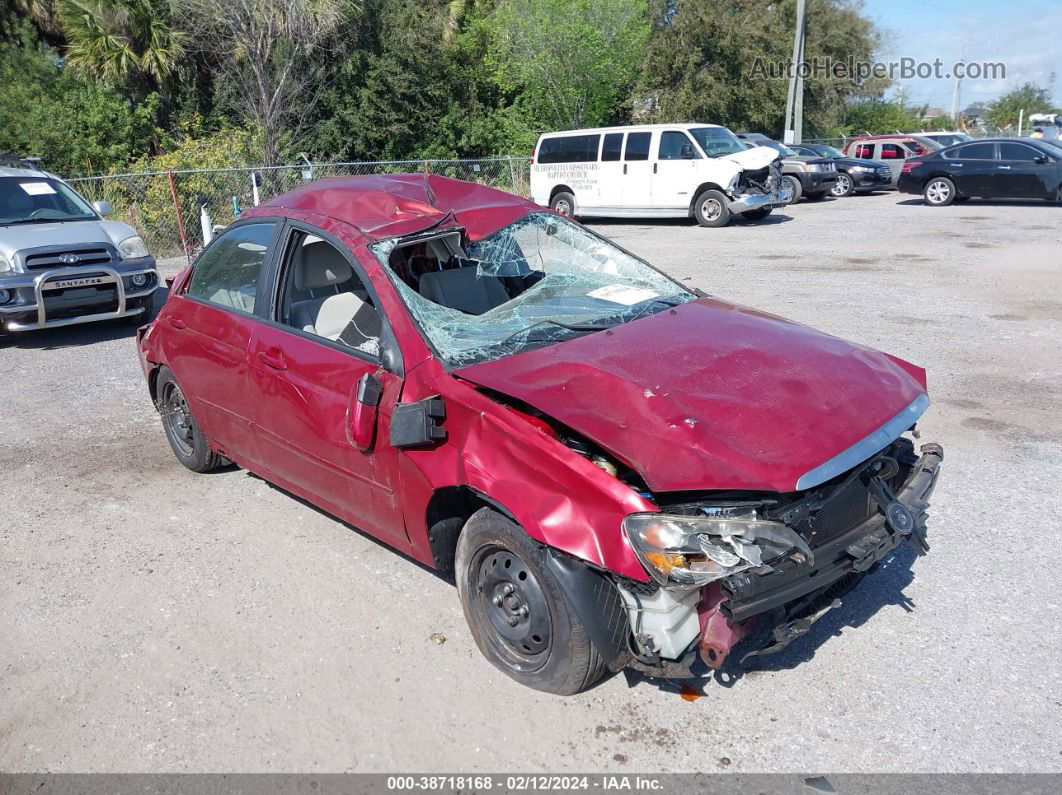 2009 Kia Spectra Ex Red vin: KNAFE222095642866