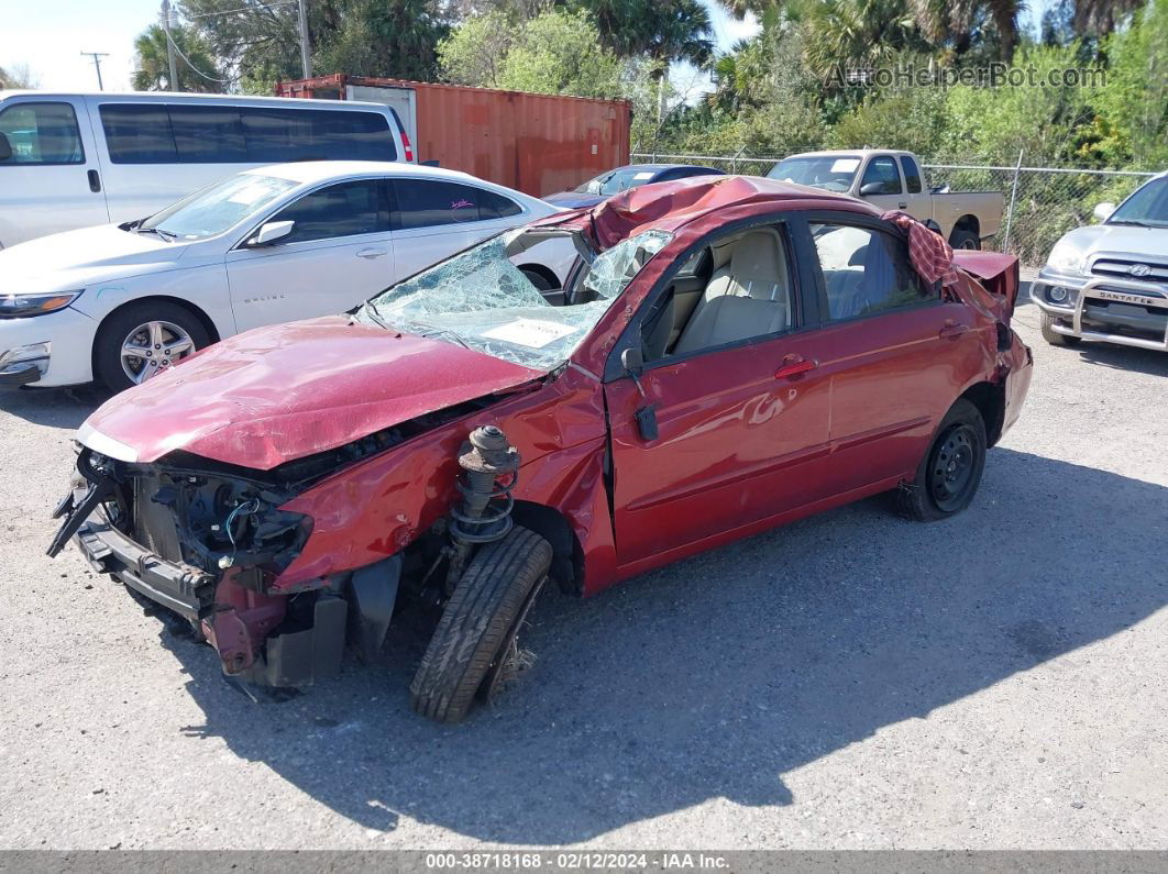 2009 Kia Spectra Ex Red vin: KNAFE222095642866