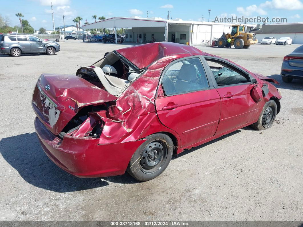 2009 Kia Spectra Ex Red vin: KNAFE222095642866