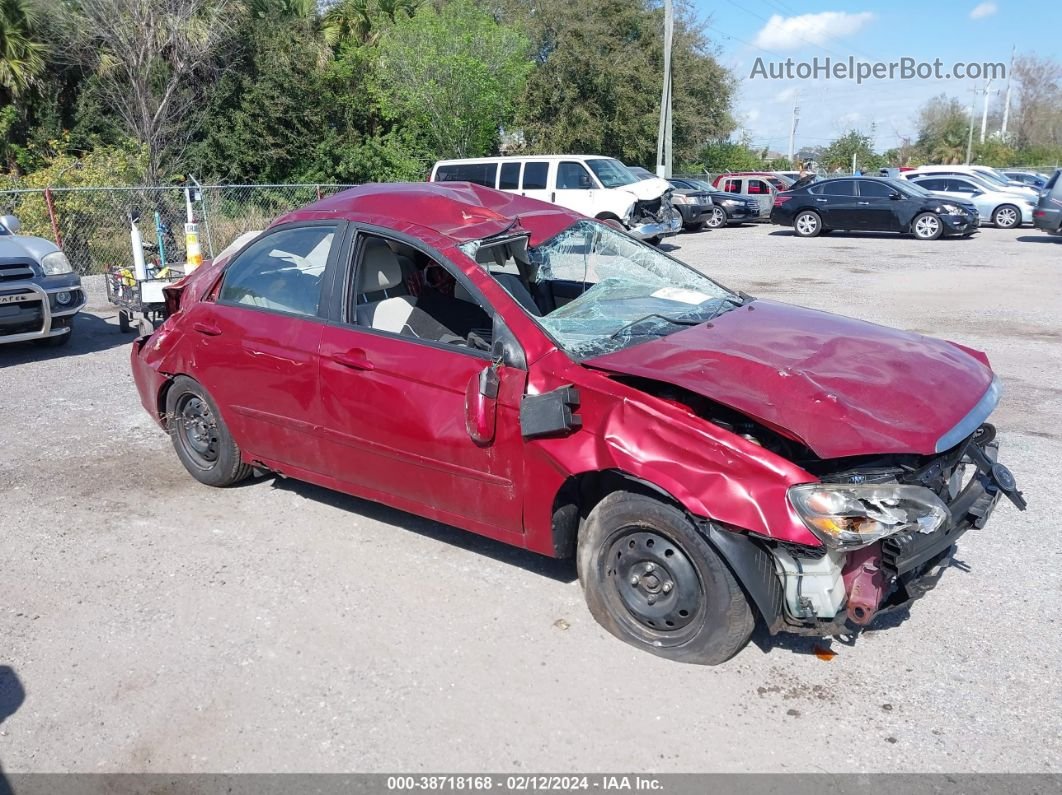 2009 Kia Spectra Ex Red vin: KNAFE222095642866