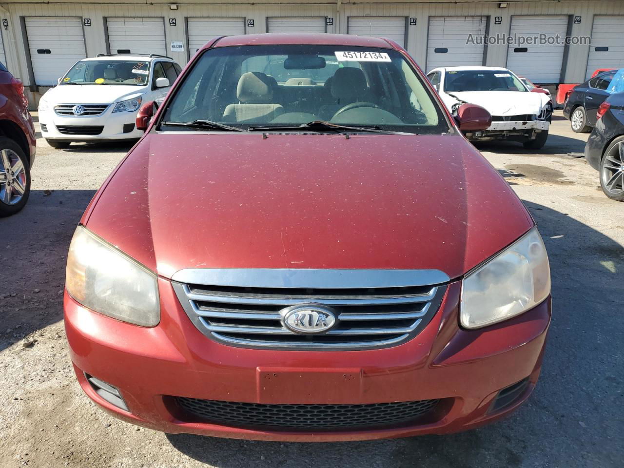 2009 Kia Spectra Ex Burgundy vin: KNAFE222095653821