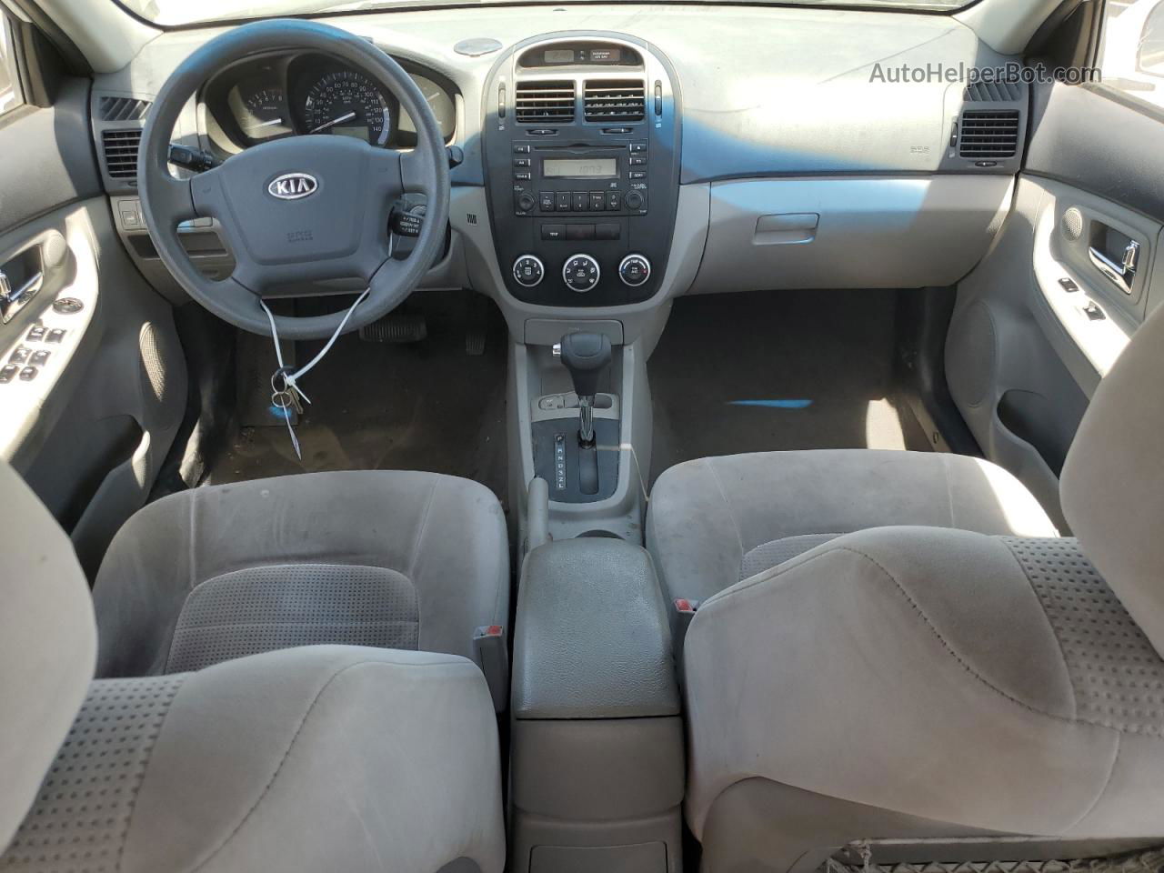 2009 Kia Spectra Ex White vin: KNAFE222095663748