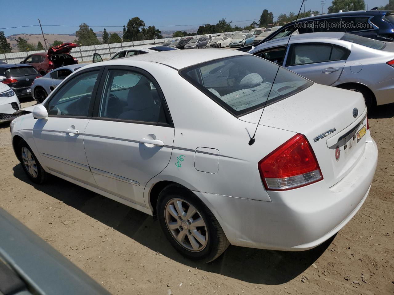 2009 Kia Spectra Ex White vin: KNAFE222095663748