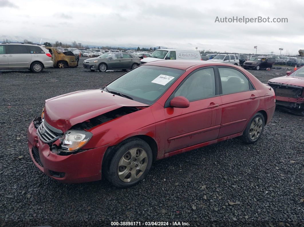 2009 Kia Spectra Ex Red vin: KNAFE222095668092