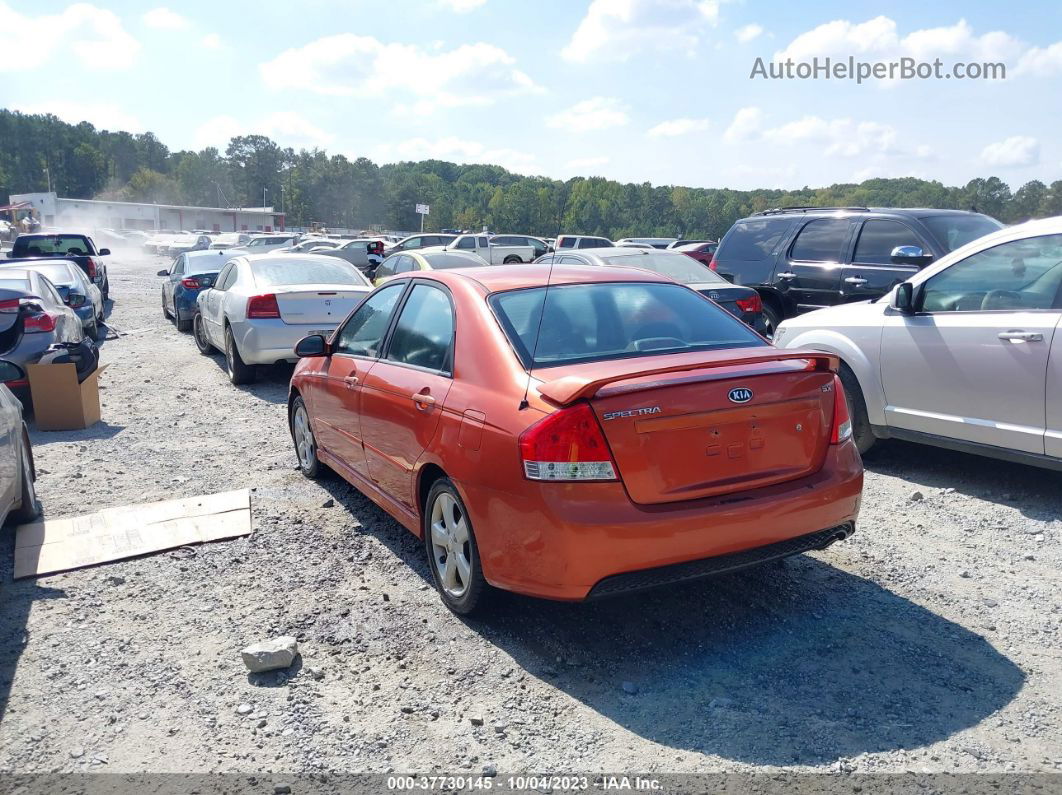 2009 Kia Spectra Sx Orange vin: KNAFE222195026318