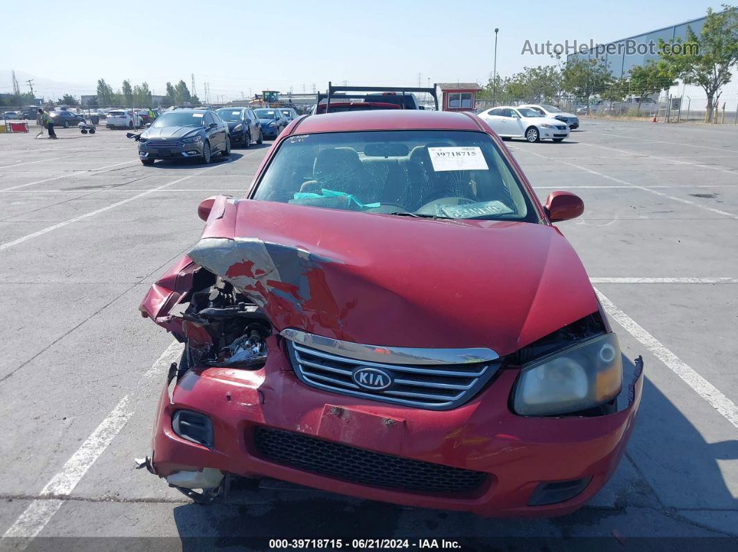 2009 Kia Spectra Ex Red vin: KNAFE222195619807