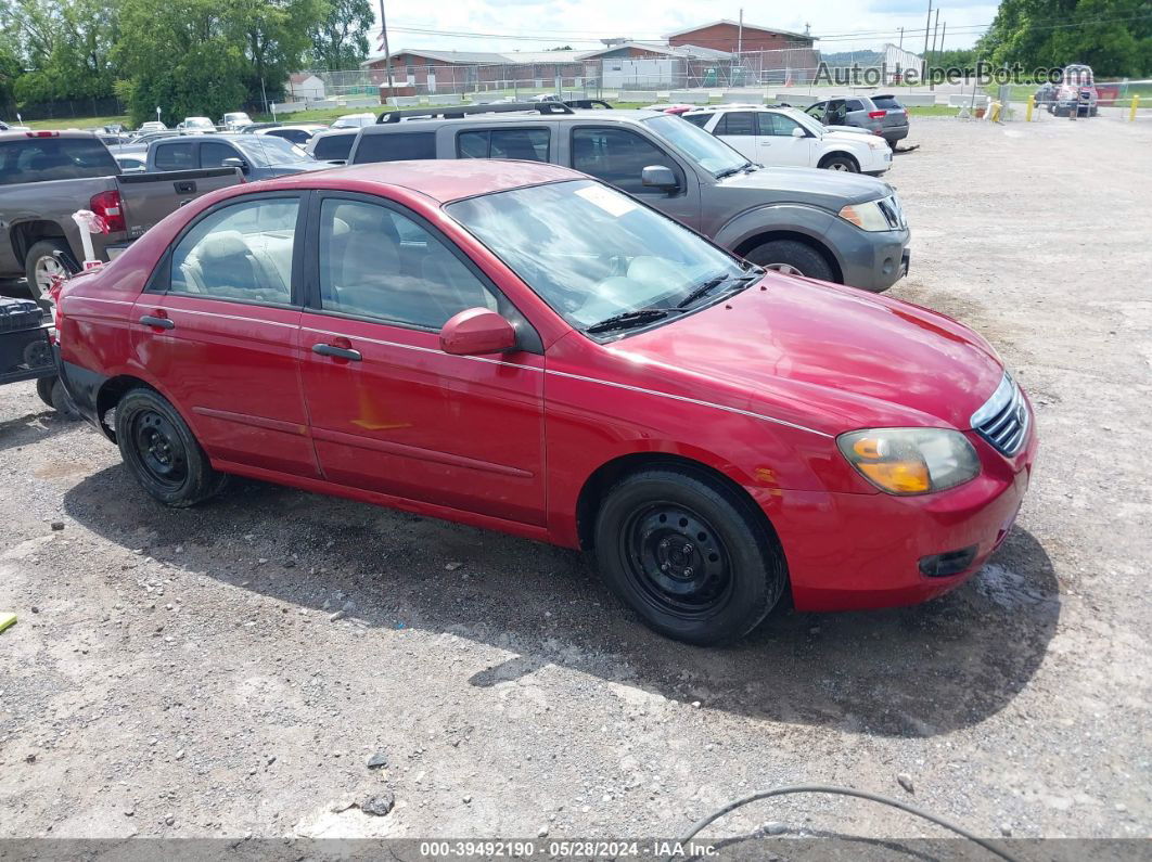 2009 Kia Spectra Ex Maroon vin: KNAFE222195642777