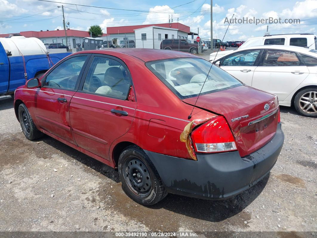 2009 Kia Spectra Ex Maroon vin: KNAFE222195642777