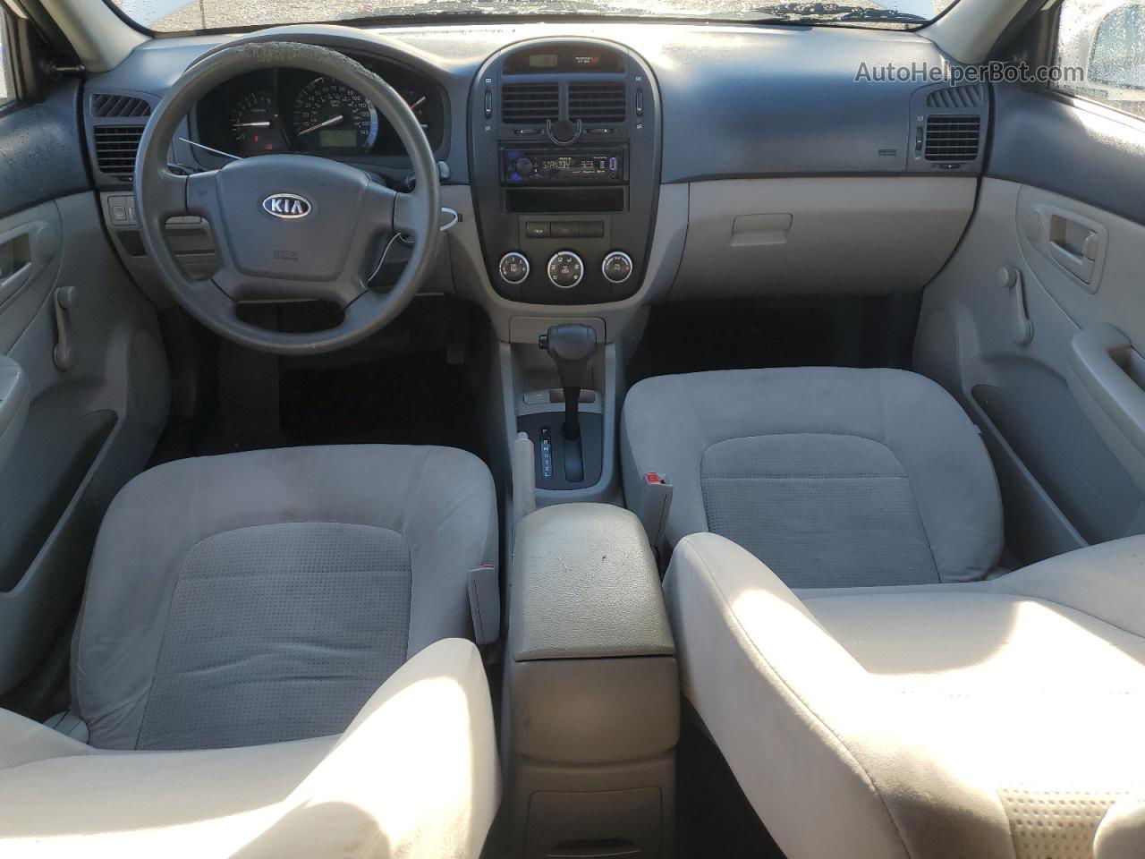 2009 Kia Spectra Ex Белый vin: KNAFE222195644545