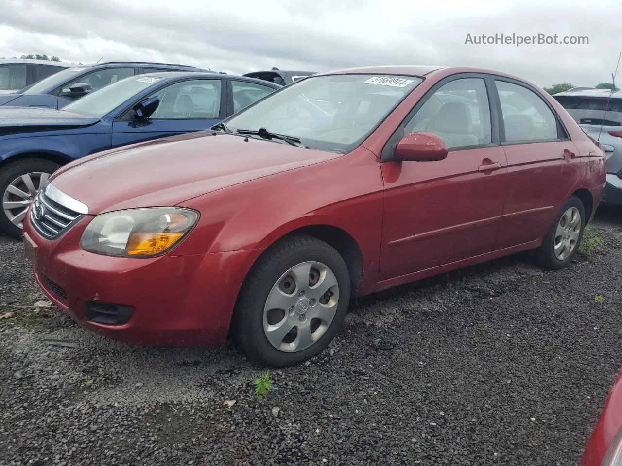 2009 Kia Spectra Ex Red vin: KNAFE222295655294