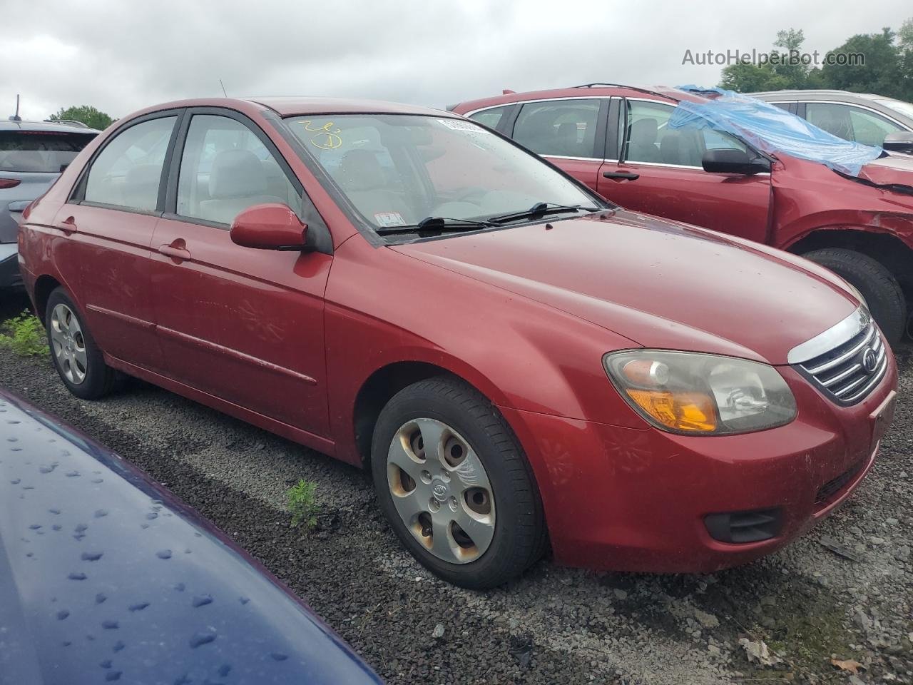 2009 Kia Spectra Ex Red vin: KNAFE222295655294