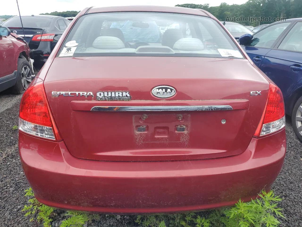 2009 Kia Spectra Ex Red vin: KNAFE222295655294