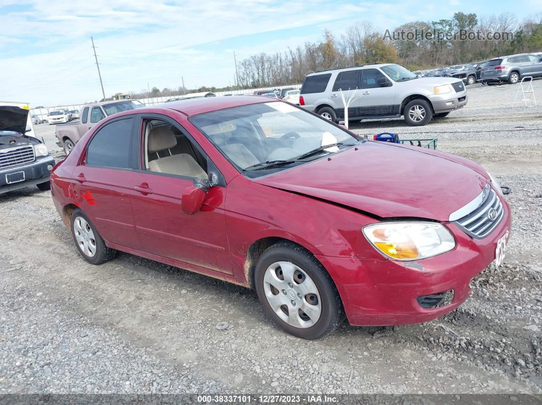 2009 Kia Spectra Ex Maroon vin: KNAFE222295665808