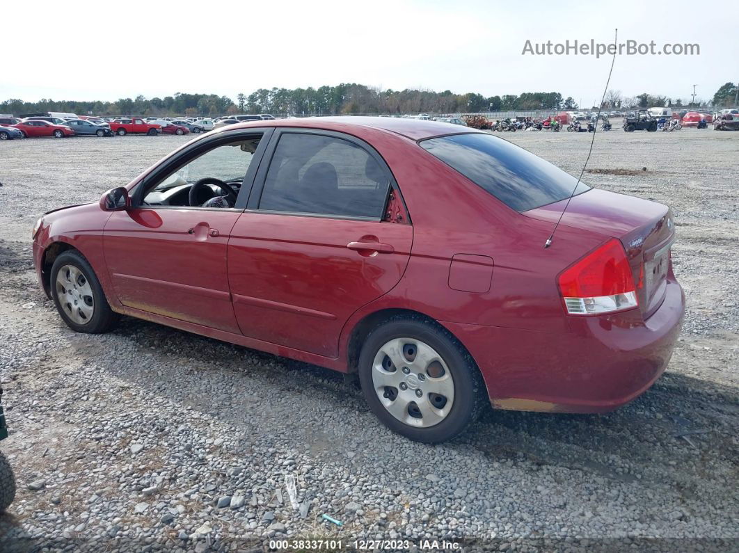 2009 Kia Spectra Ex Maroon vin: KNAFE222295665808