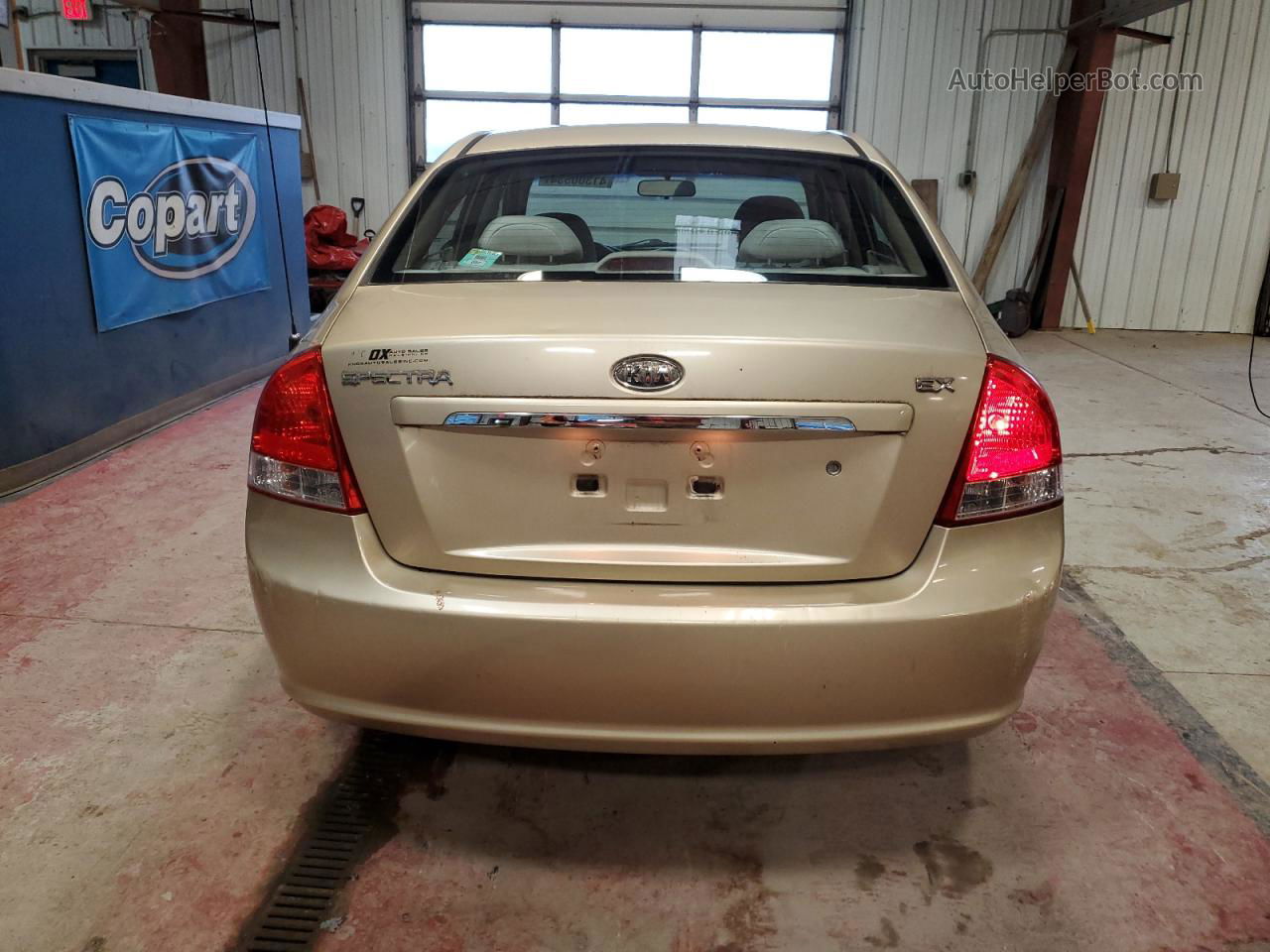 2009 Kia Spectra Ex Tan vin: KNAFE222395653490