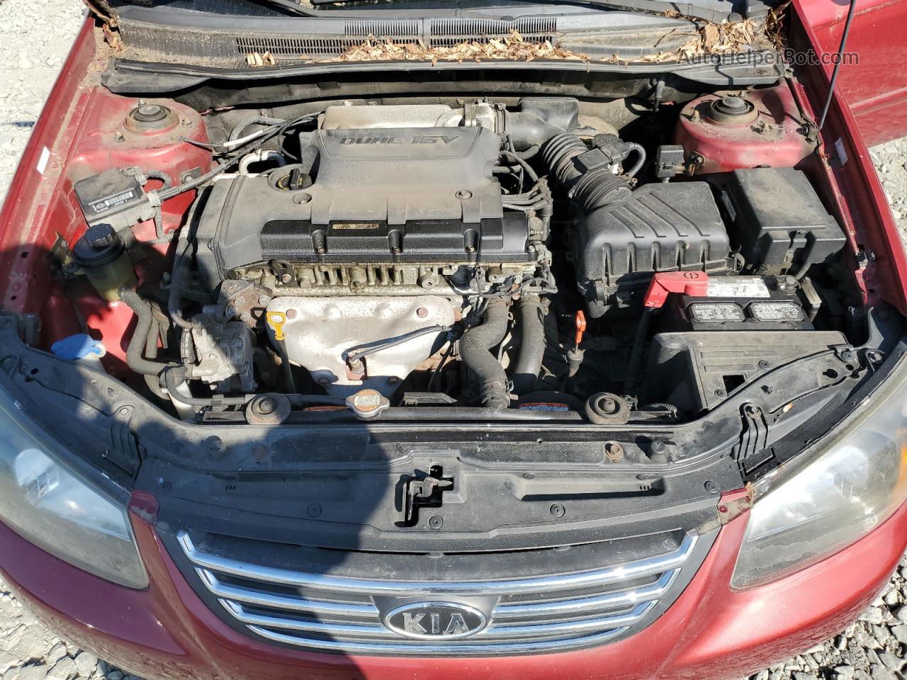 2009 Kia Spectra Ex Red vin: KNAFE222395665333