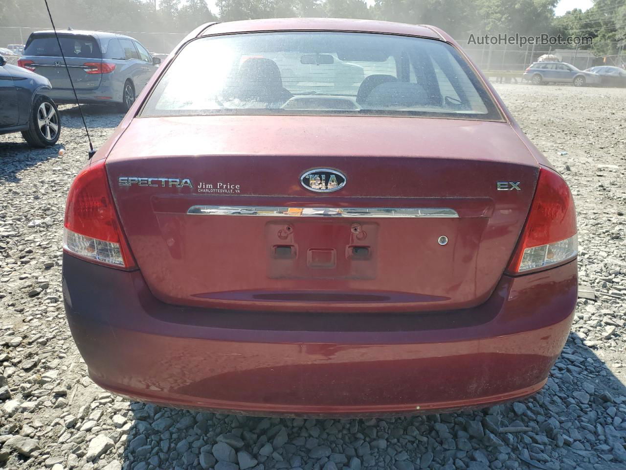 2009 Kia Spectra Ex Red vin: KNAFE222395665333