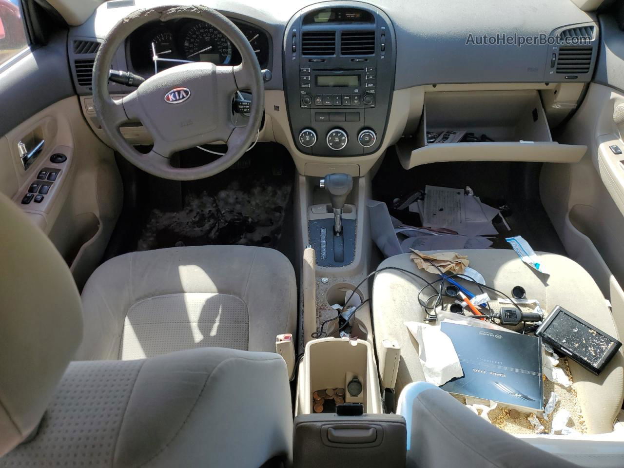 2009 Kia Spectra Ex Красный vin: KNAFE222395665333