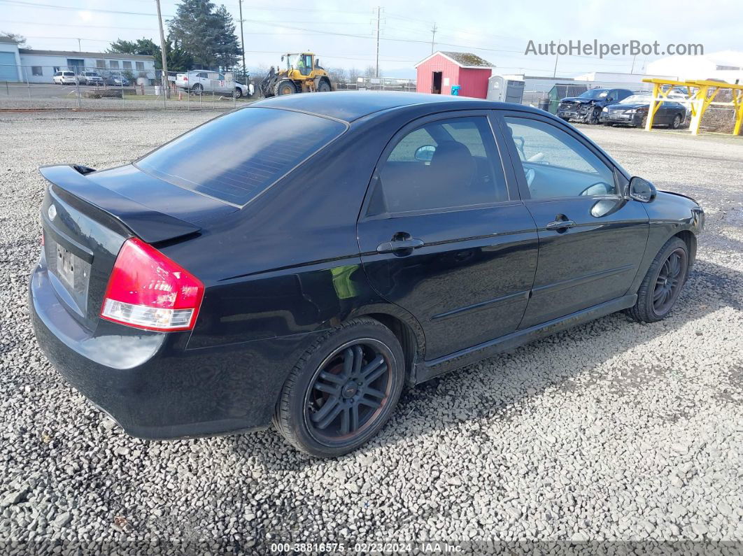 2009 Kia Spectra Sx Black vin: KNAFE222495027267