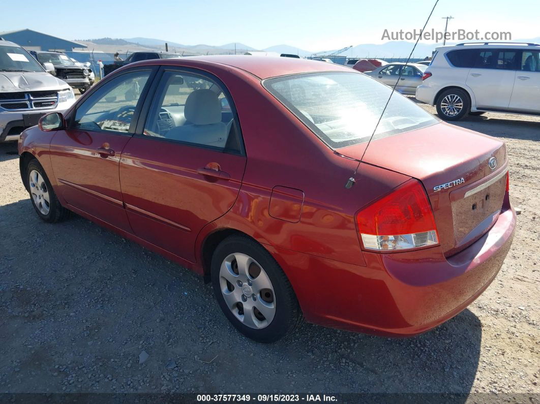 2009 Kia Spectra Ex Red vin: KNAFE222495594210