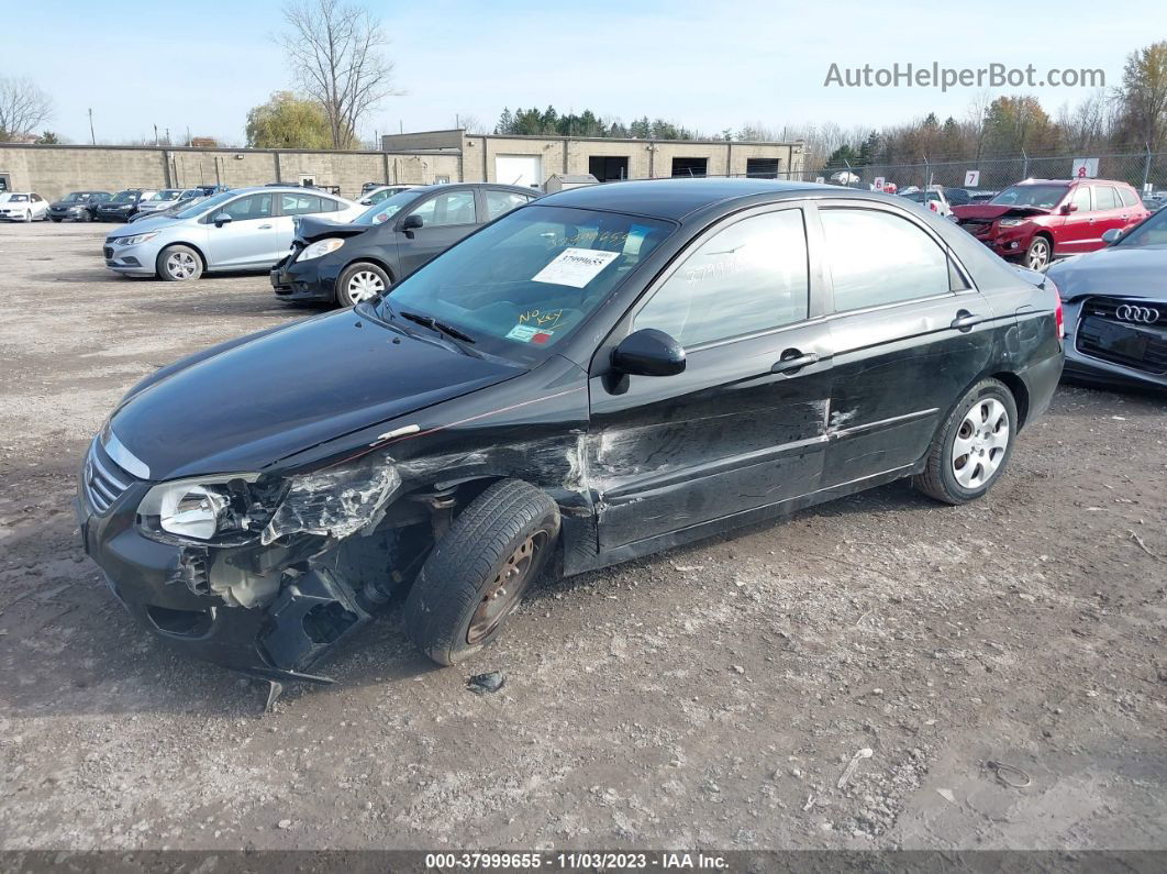 2009 Kia Spectra Lx Black vin: KNAFE222495601169